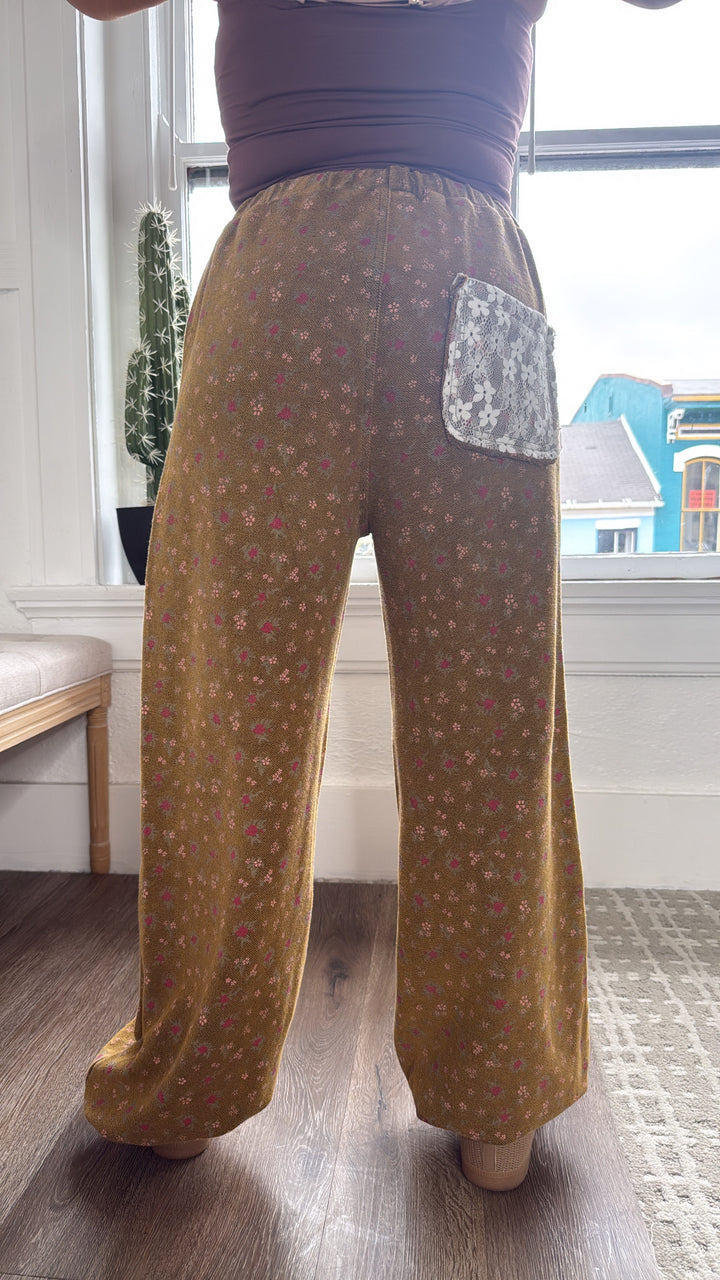 Wore Grace Patched Jogger, Rusted Ochre