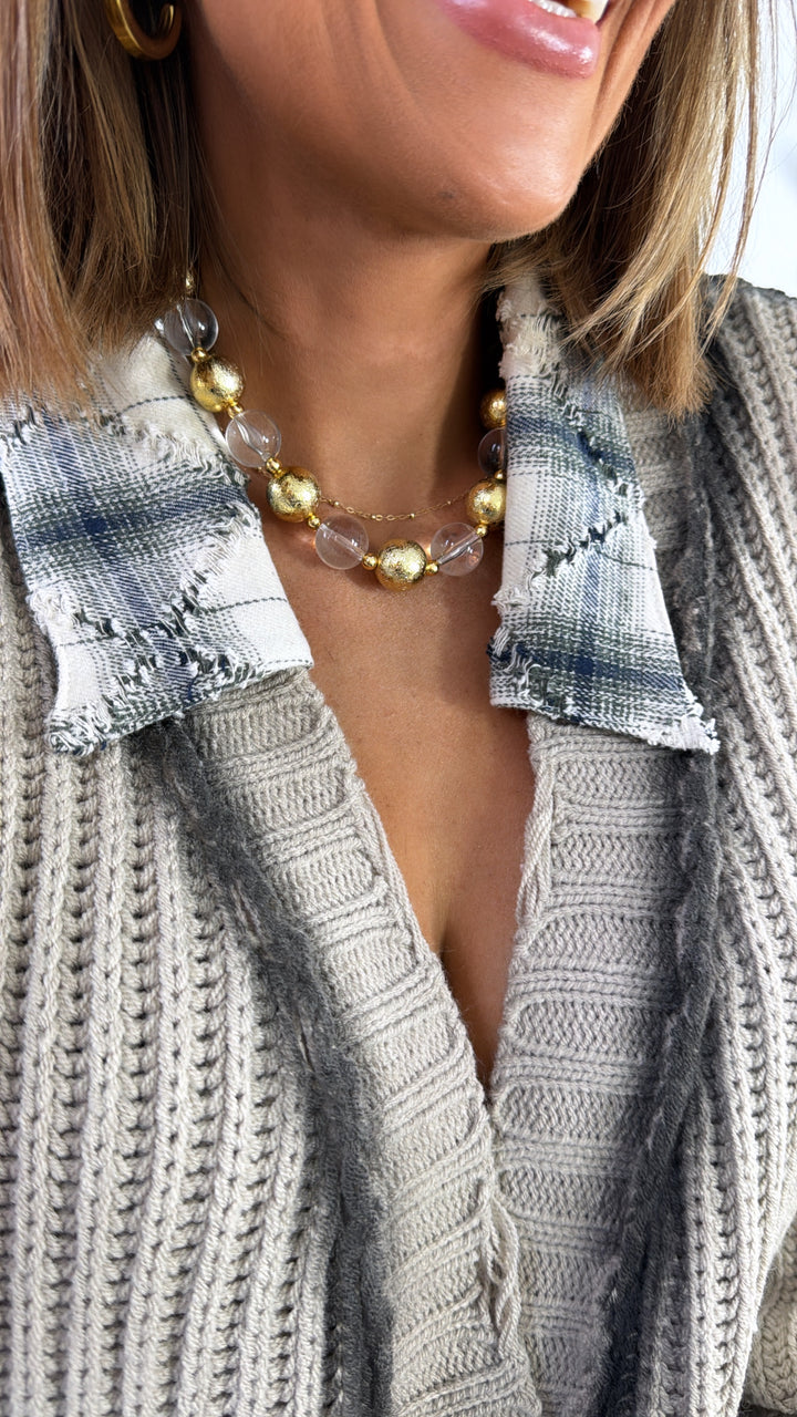 Wool & Woods Knit Cardigan, Taupe