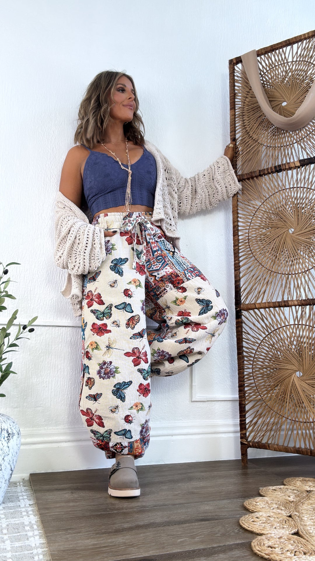 Butterfly Fields Jogger, Natural/Multi