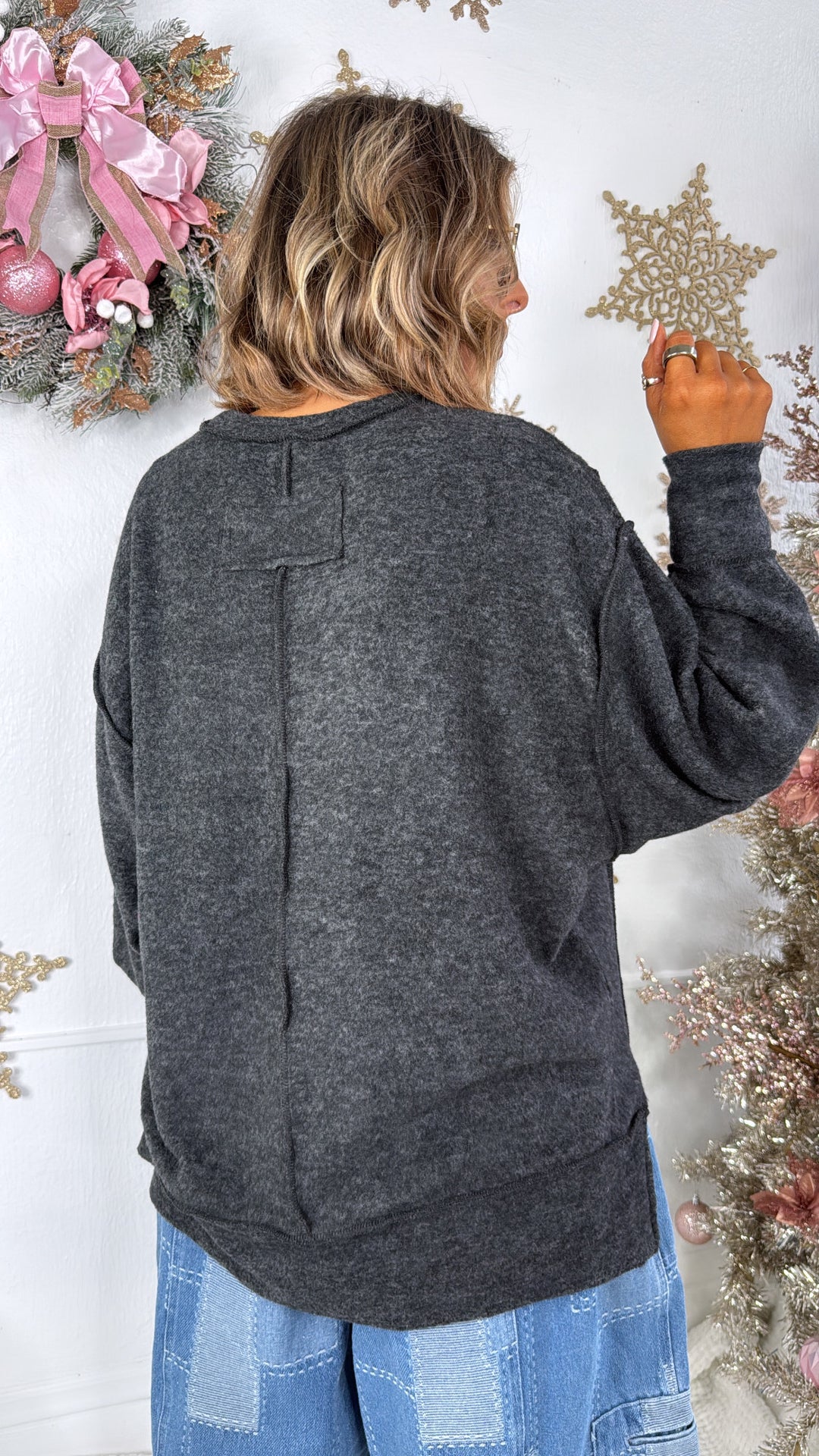 DOORBUSTER: Oversized Sweater, Black