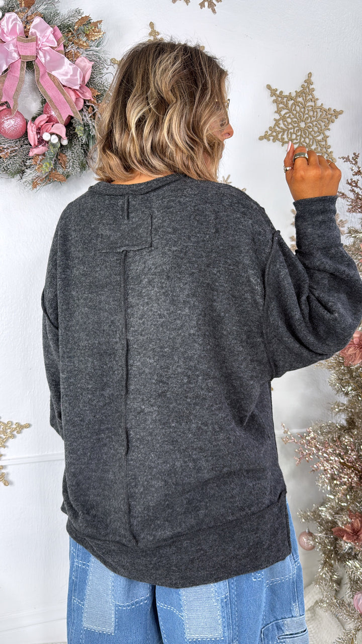 DOORBUSTER: Oversized Sweater, Black