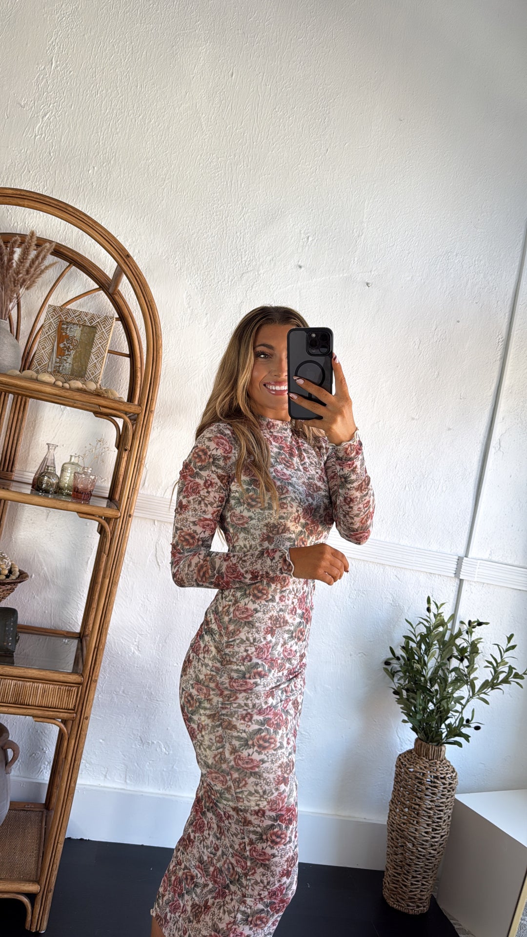 Garden Of Dusk Mesh Dress, Cream