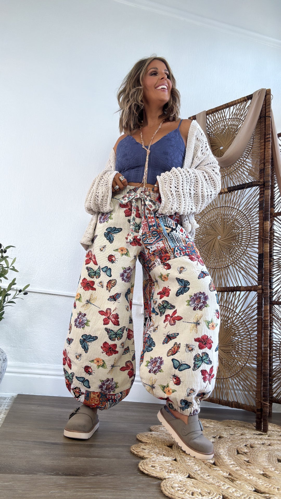 Butterfly Fields Jogger, Natural/Multi