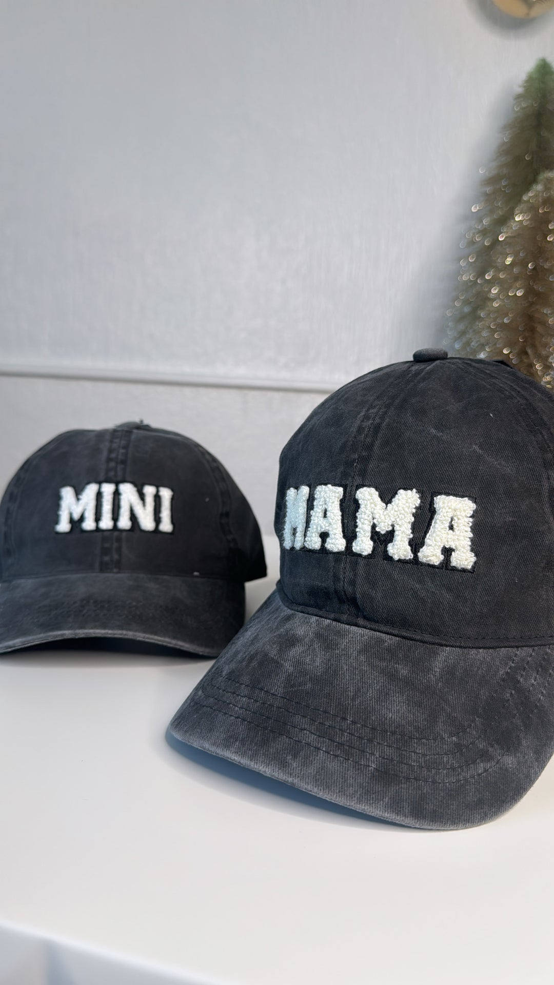 Mommy & Mini Ball Cap, Black