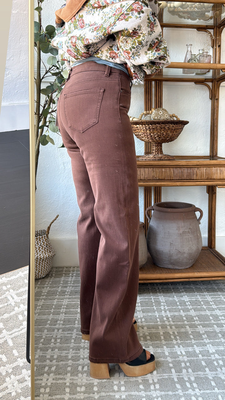 Jackson Straight Leg Denim, Vintage Brown