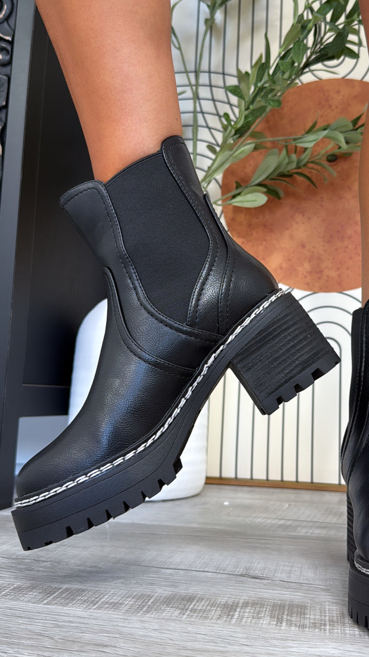 Torren Heeled Boots, Black