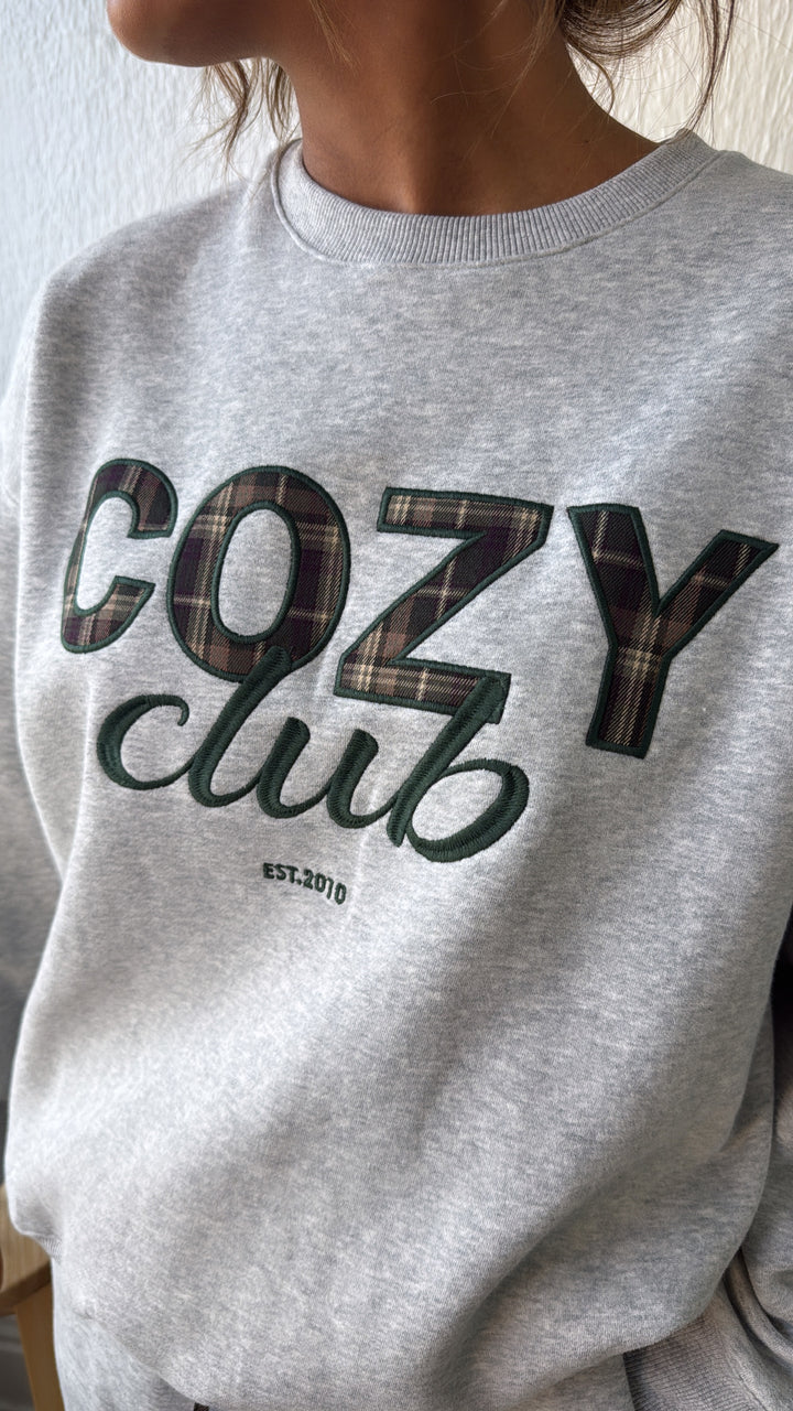 Cozy Club 2 Piece Set, Grey