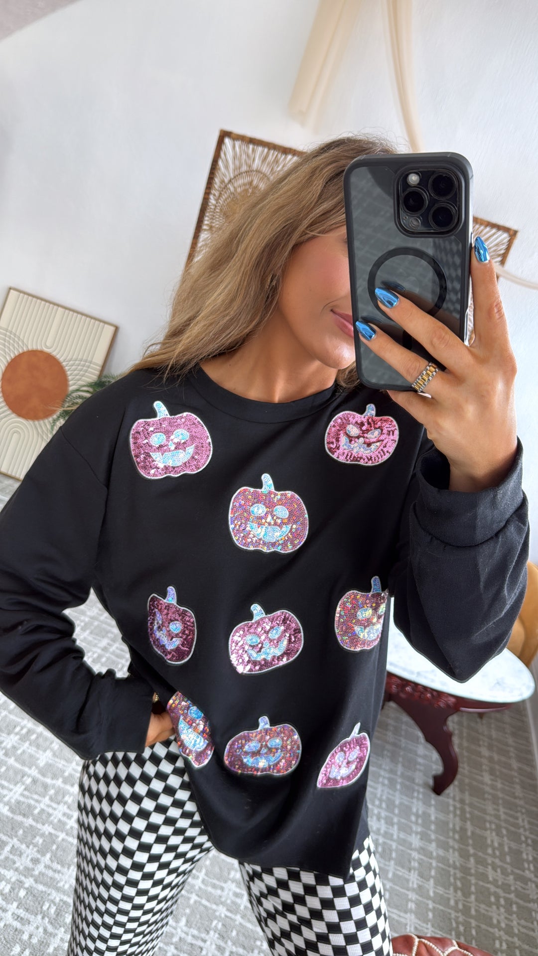 Jack O' Sparkle Top, Black