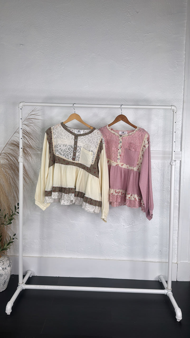 DOORBUSTER: POL Simple & Sweet Blouse, Cream