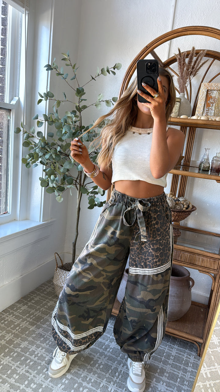 Street Safari Joggers, Olive Camo