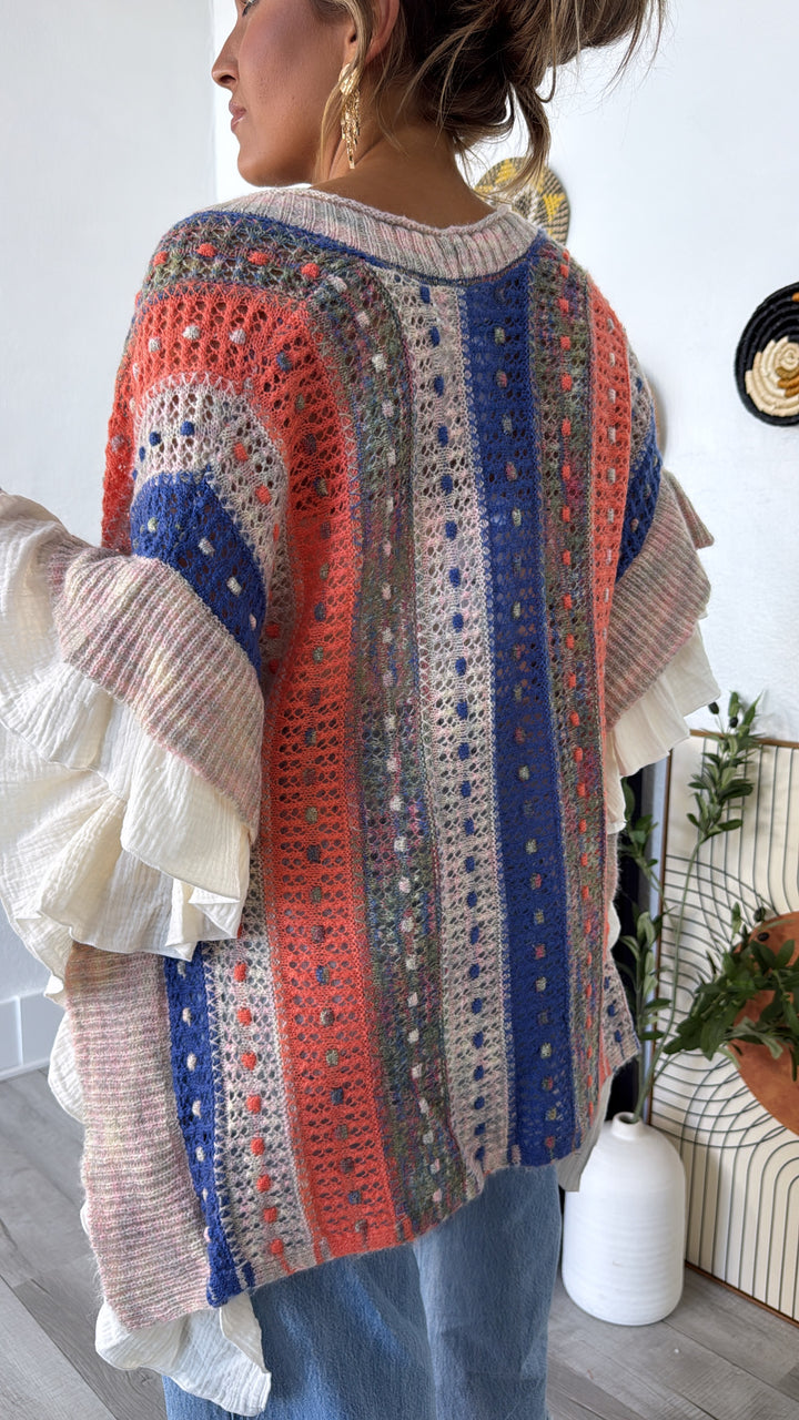 Wild Heart Cardigan, Natural Multi