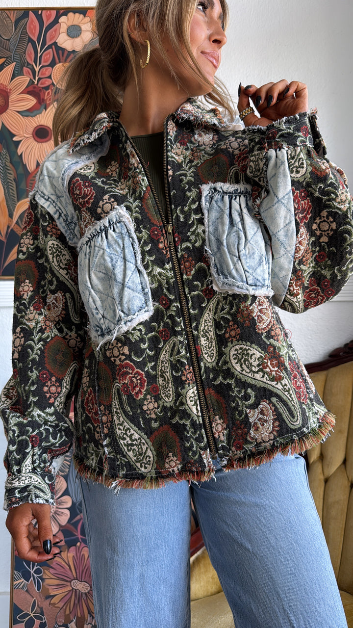 Midnight Ember Jacket, Deep Choco Multi