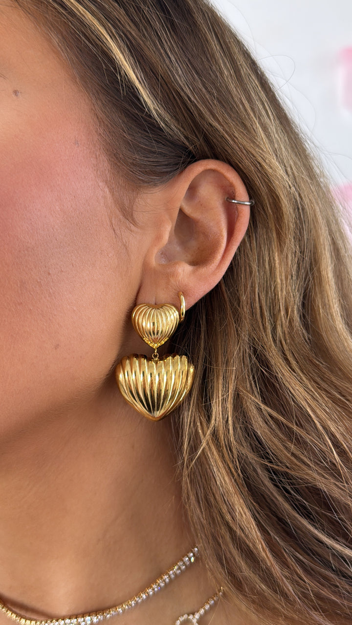 Double Heart Earring