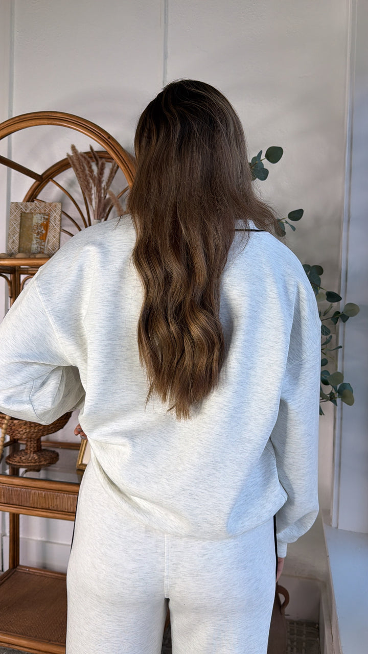 Eastside V-Neck Sweatshirt, Heather Grey