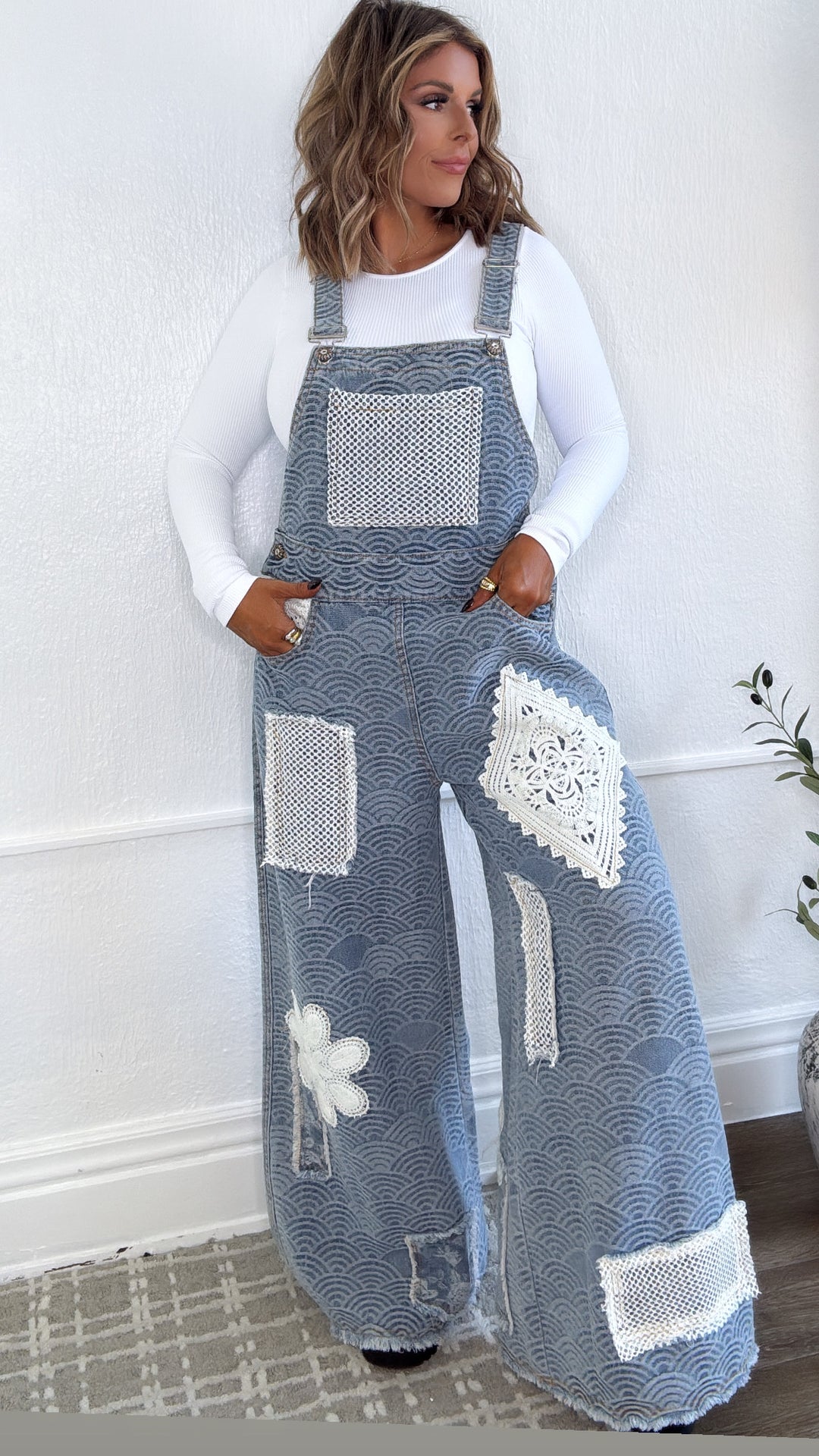 Ripple Effect Denim Overalls