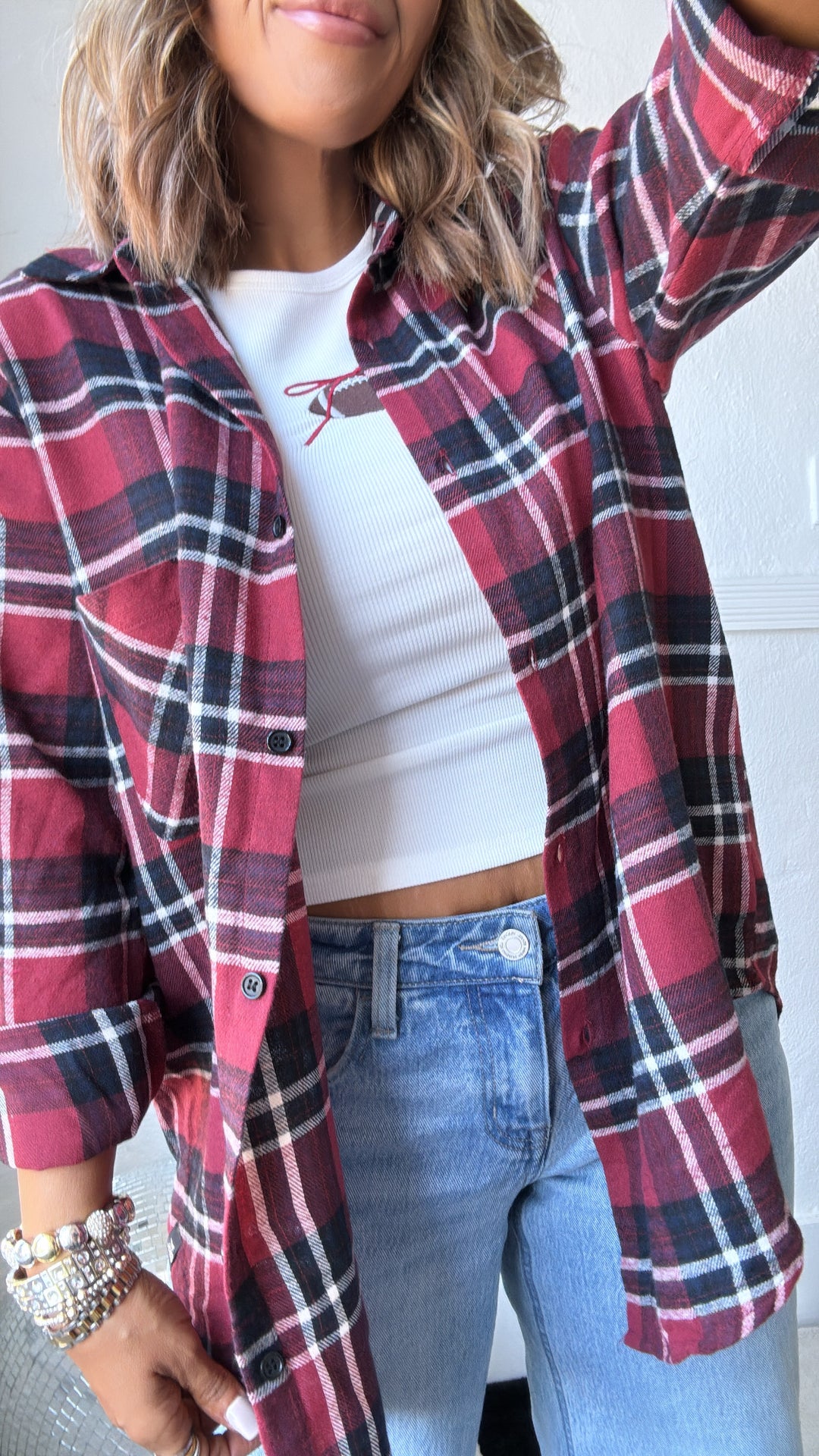 Dream Team Flannel, Red