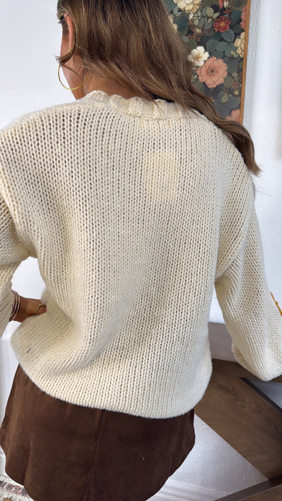 Sunflower Fields Cardigan, Cream