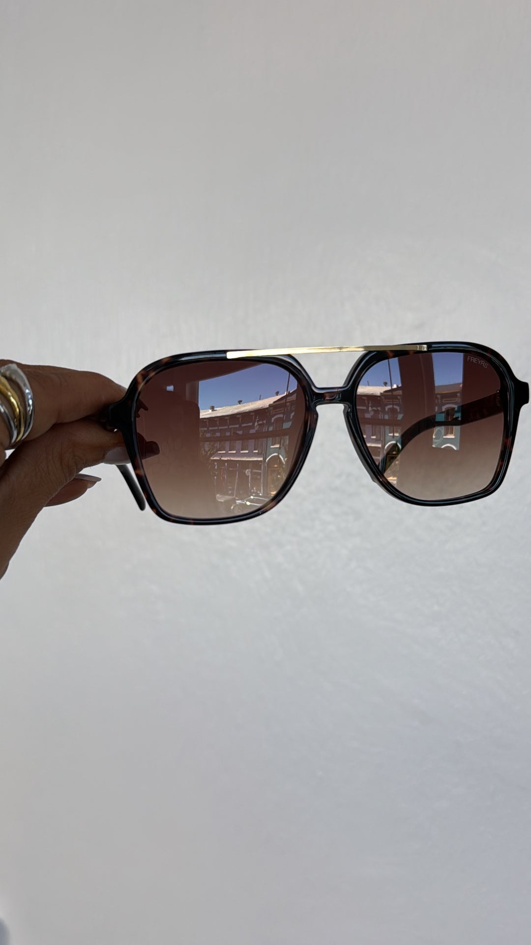 FREYRS - Spencer Aviator Sunglasses, Brown