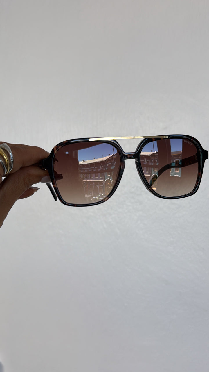 FREYRS - Spencer Aviator Sunglasses, Brown