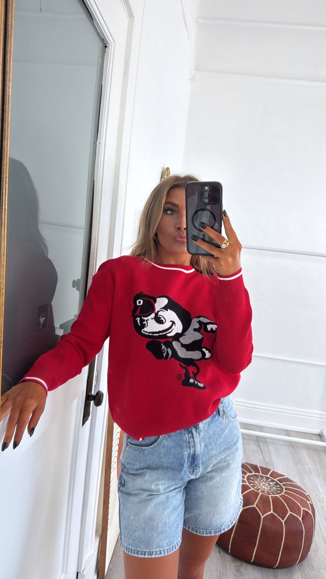 The Man Knit Sweater, Red