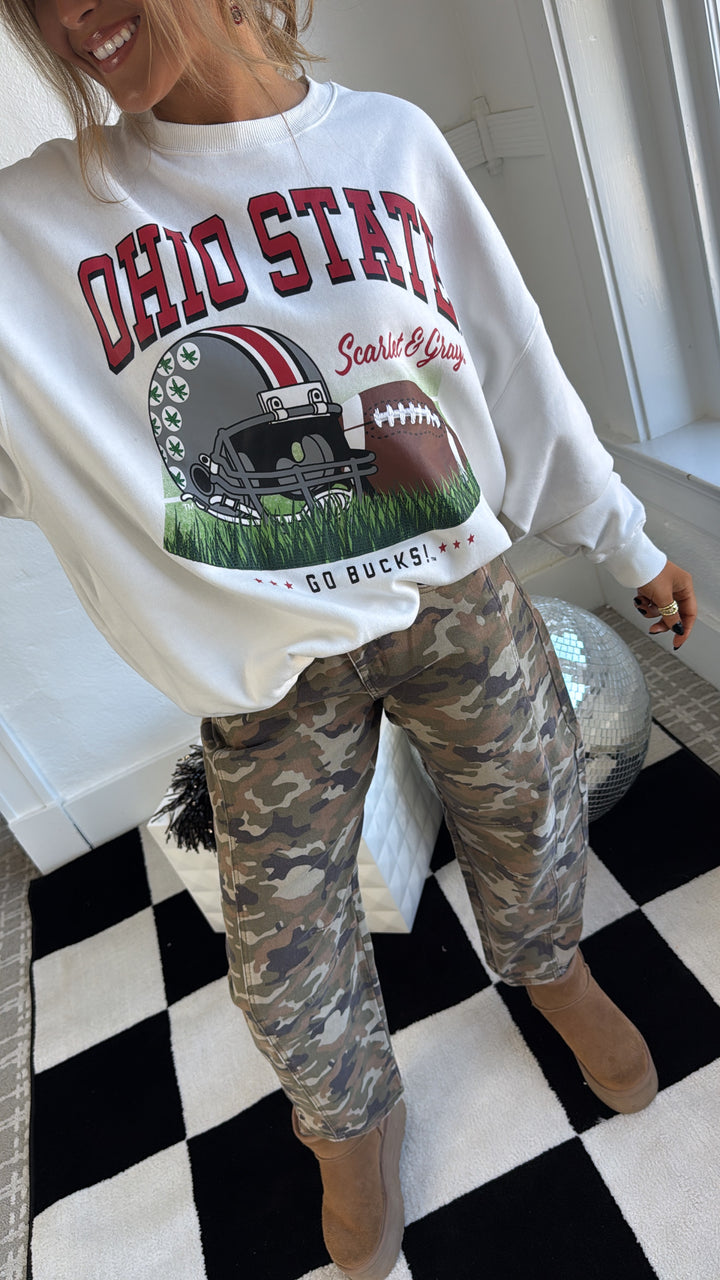 Huddle Up Ohio Crewneck Sweatshirts