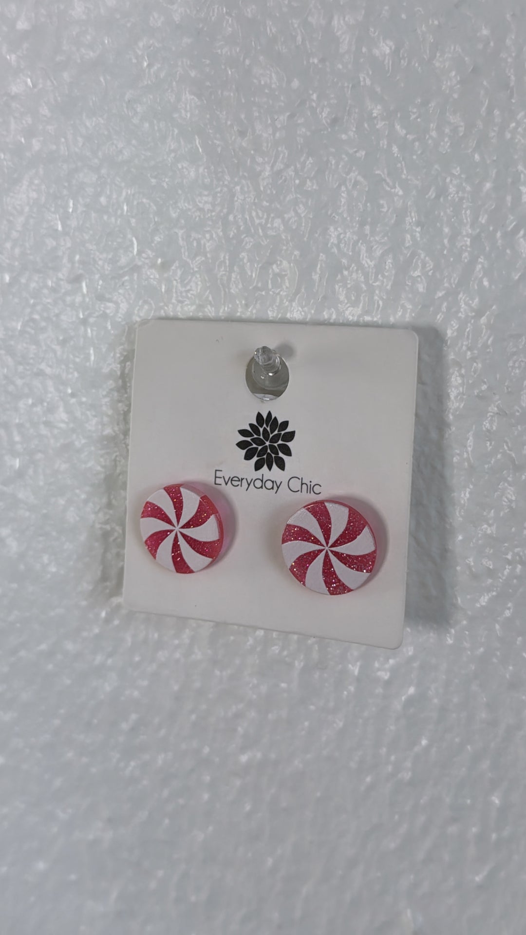 Candy Cane Stud Earring