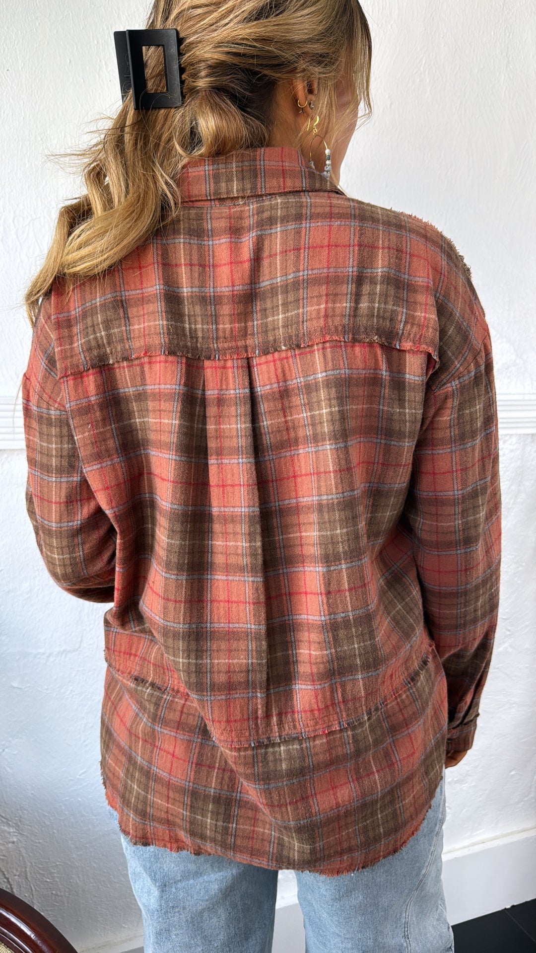 Campfire Cozy Flannel, Rust