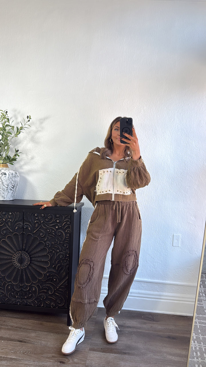 Espresso Eclipse Zip Up, Chocolate