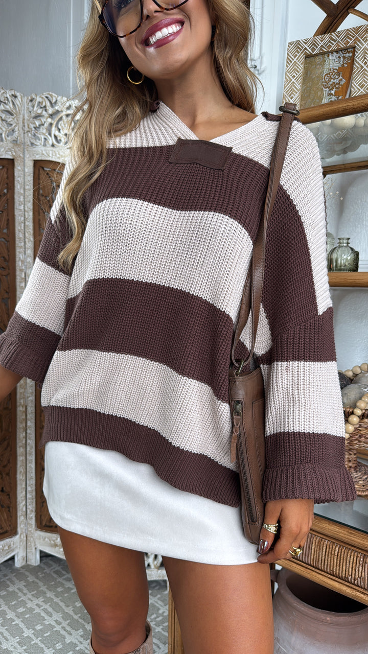 Earthbound Knit Sweater, Brown