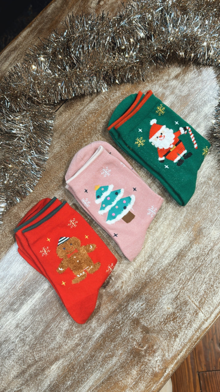 Santa Claus Sock, Green