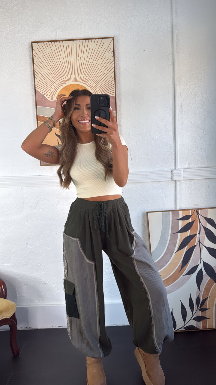 Forever Dreaming Relaxed Pant, Moss Green