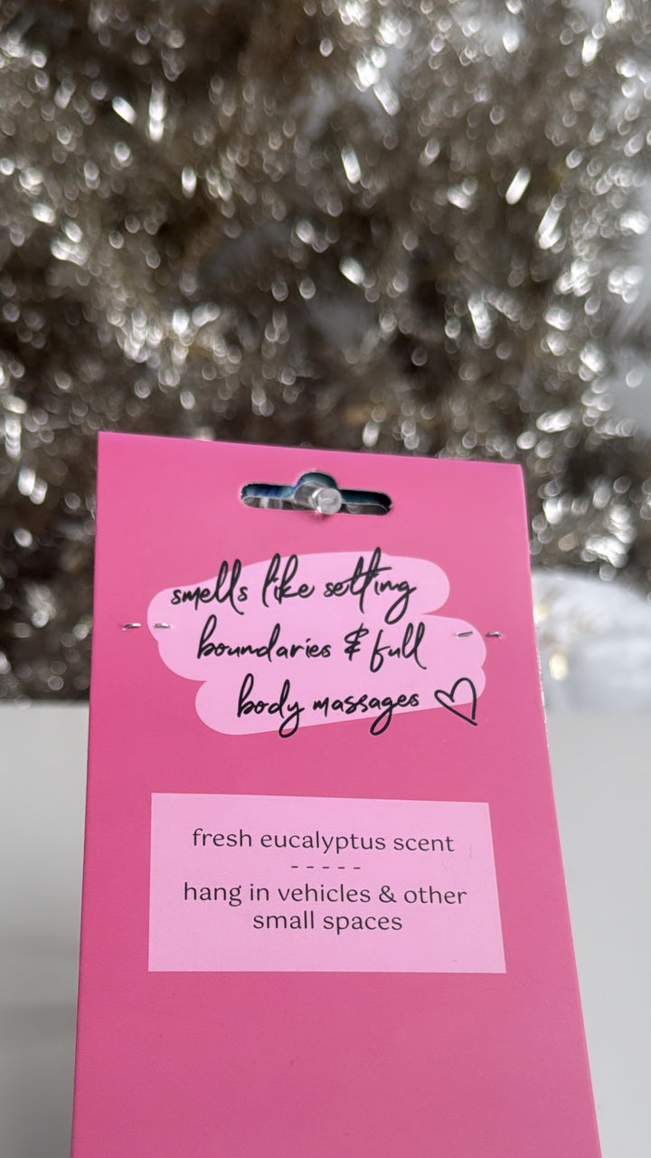 Stay In Your Lane Car Air Freshener - On My Way - Fresh Eucalyptus