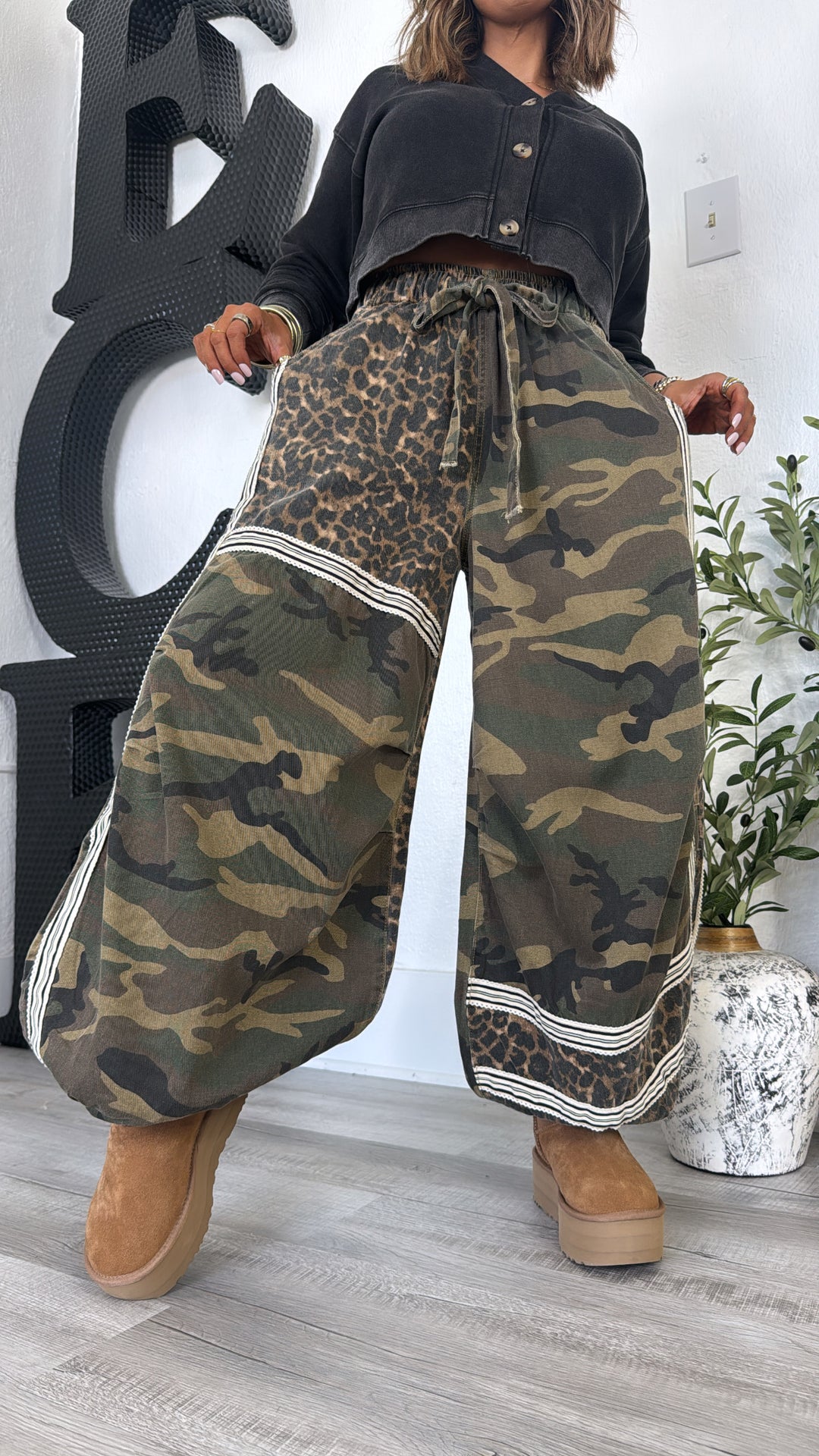 Street Safari Joggers, Olive Camo