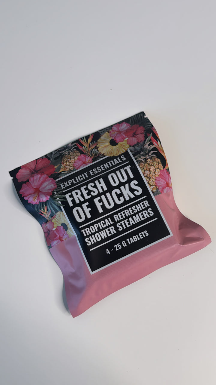Explicit Essentials: Fresh Outta Fucks Shower Steamers: Tropical Citrus