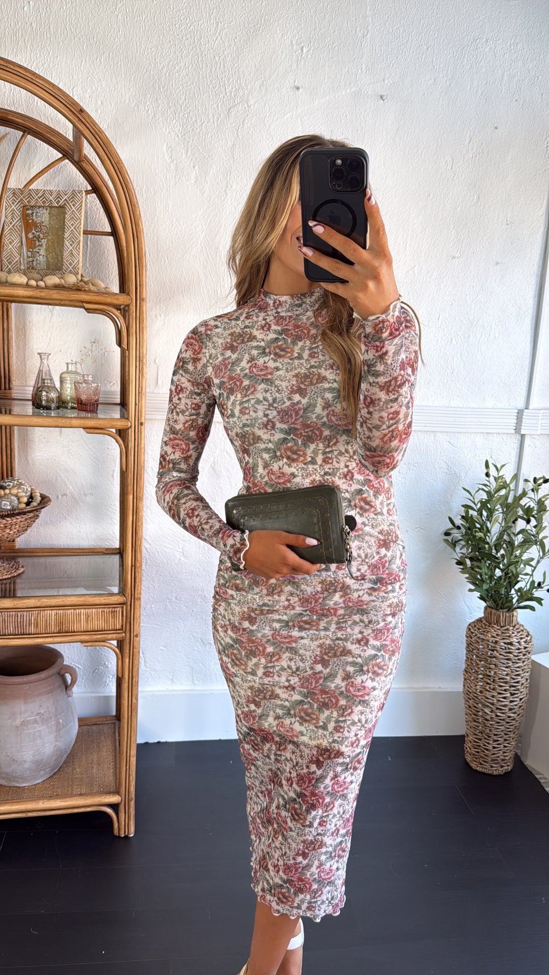 Garden Of Dusk Mesh Dress, Cream