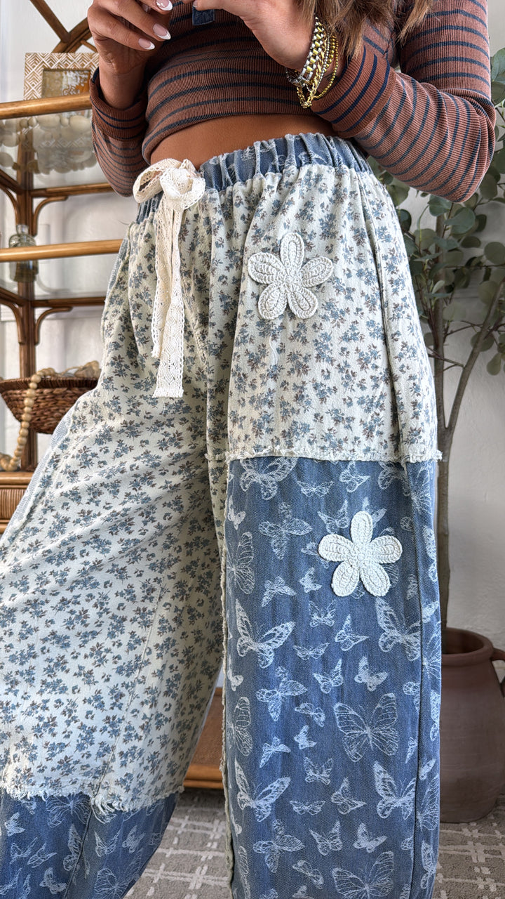 Blue Skies Flutter Jogger, Blue Multi