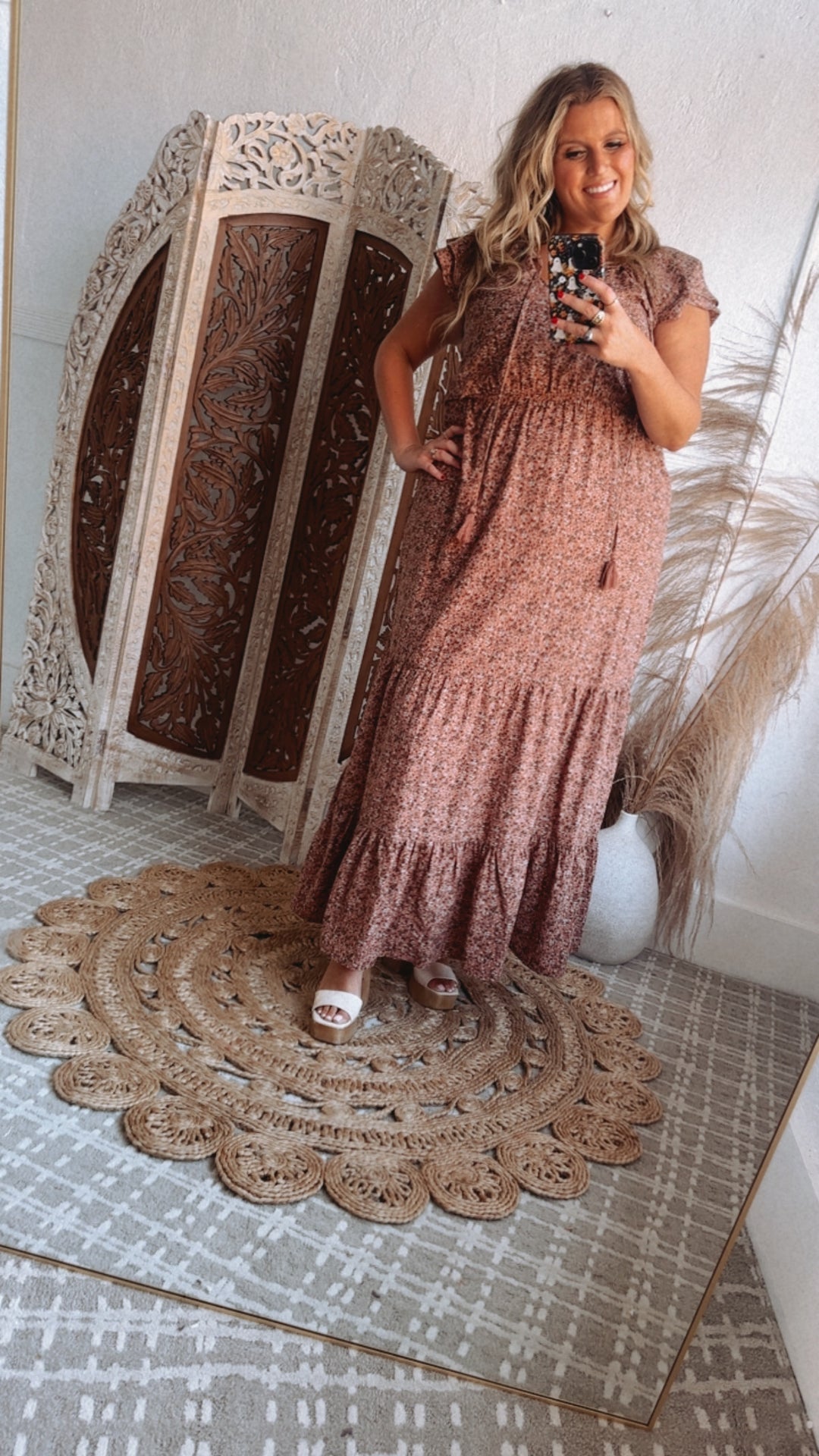 ECB Exclusive: Melody Floral Maxi Dress, Mauve Everyday Chic Boutique ECB Exclusive: Melody Floral Maxi Dress, Mauve Everyday Chic Boutique