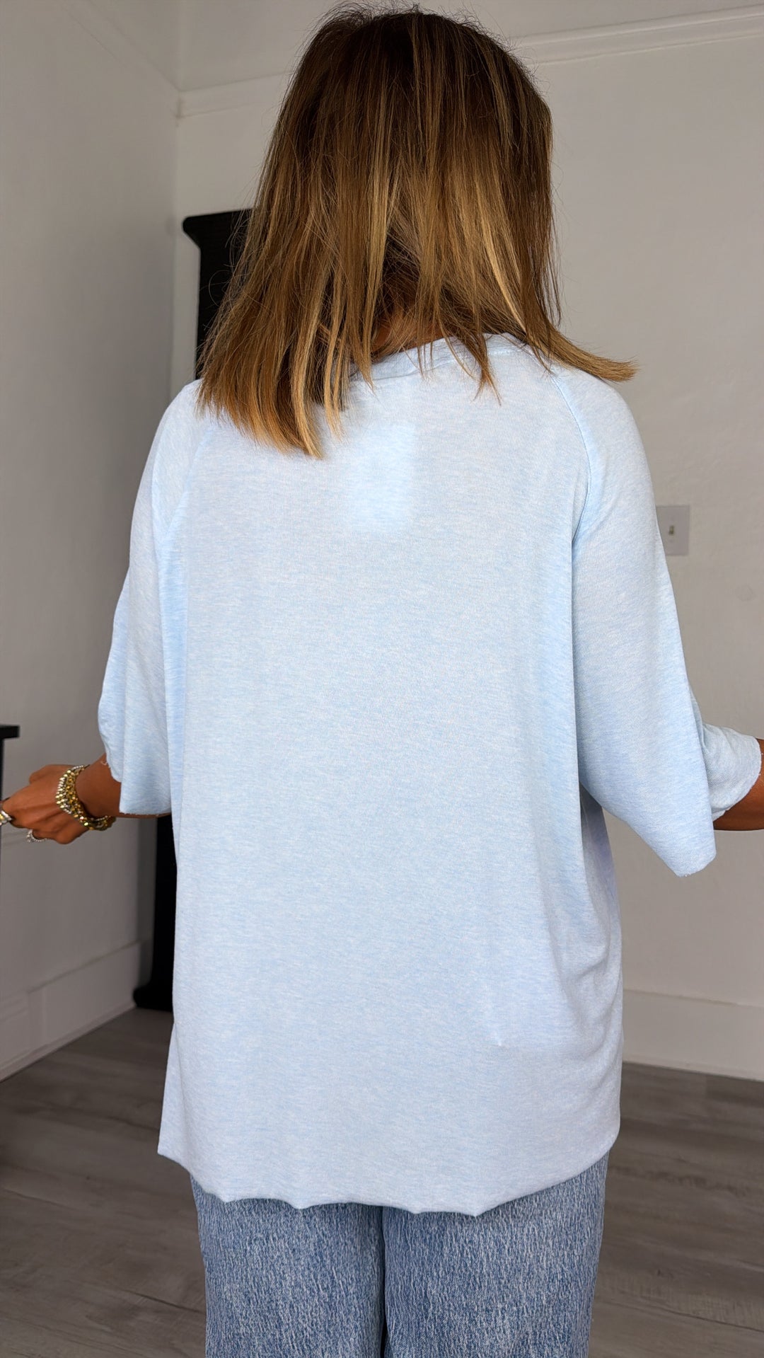 DOORBUSTER: All Day Ease Slouchy Tee, Powder Blue