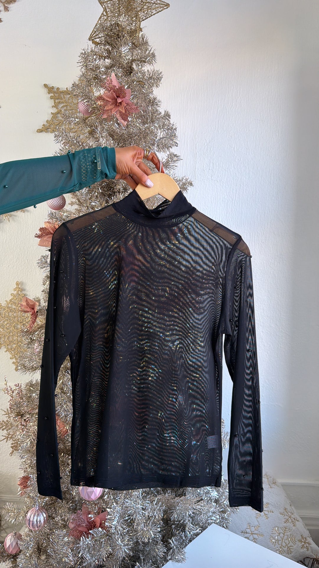 Pearl Mesh Under Layer, Black