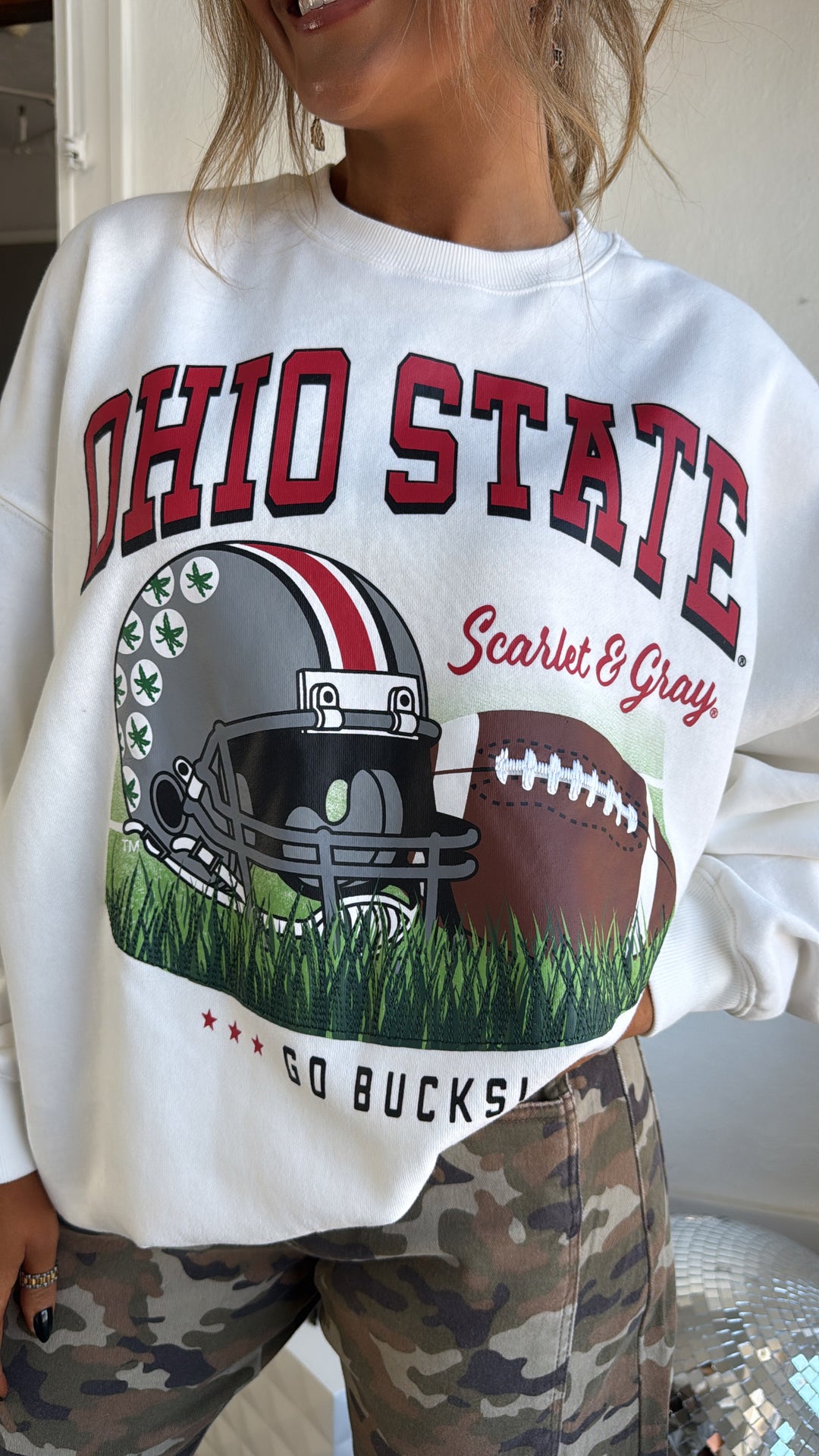 Huddle Up Ohio Crewneck Sweatshirts