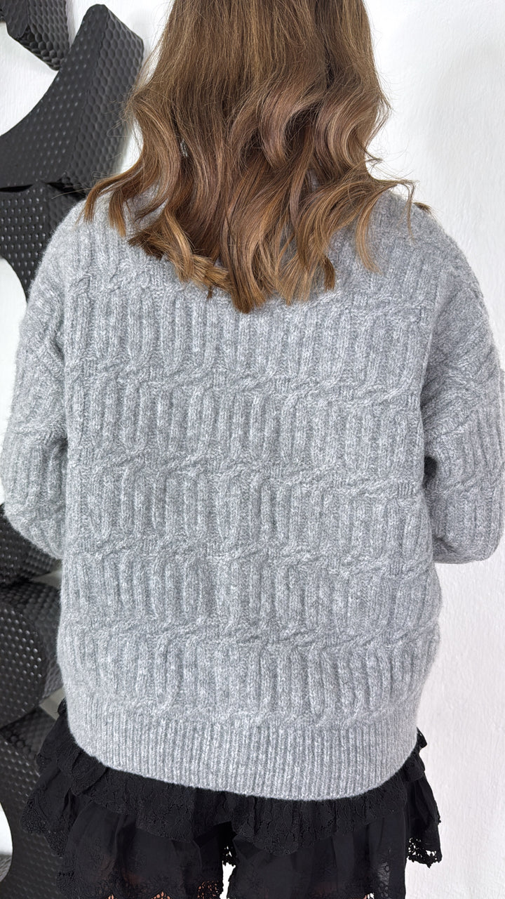 Applewood Knit Cardigan, Grey