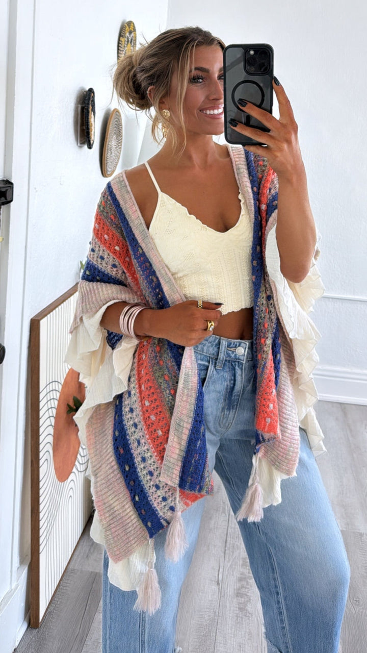 Wild Heart Cardigan, Natural Multi