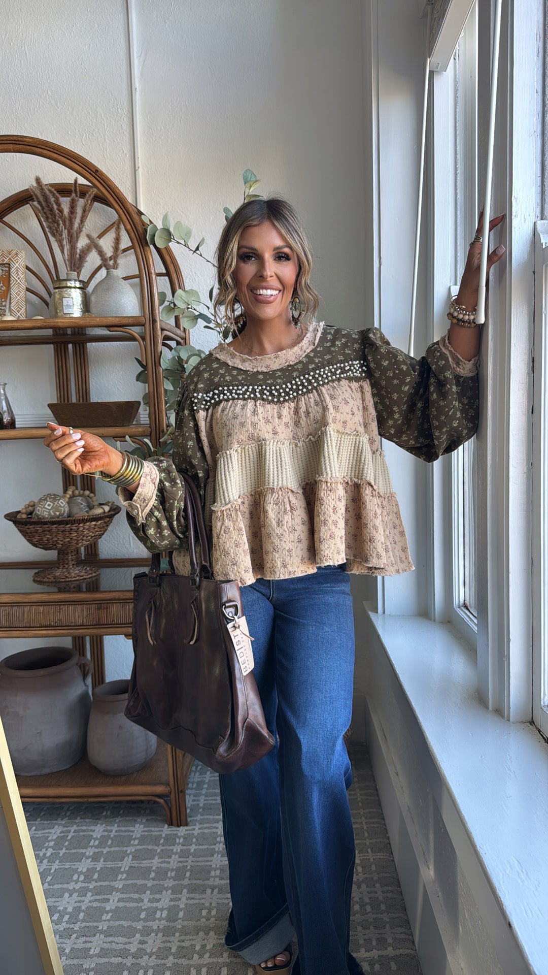 Briarwood Blouse, Olive