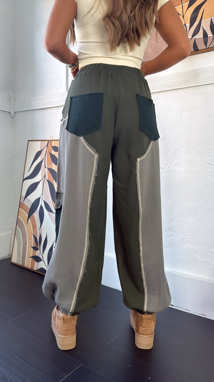 Forever Dreaming Relaxed Pant, Moss Green