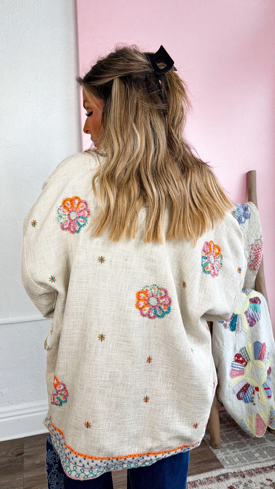 Light Up The Room Cardigan, Natural Multi