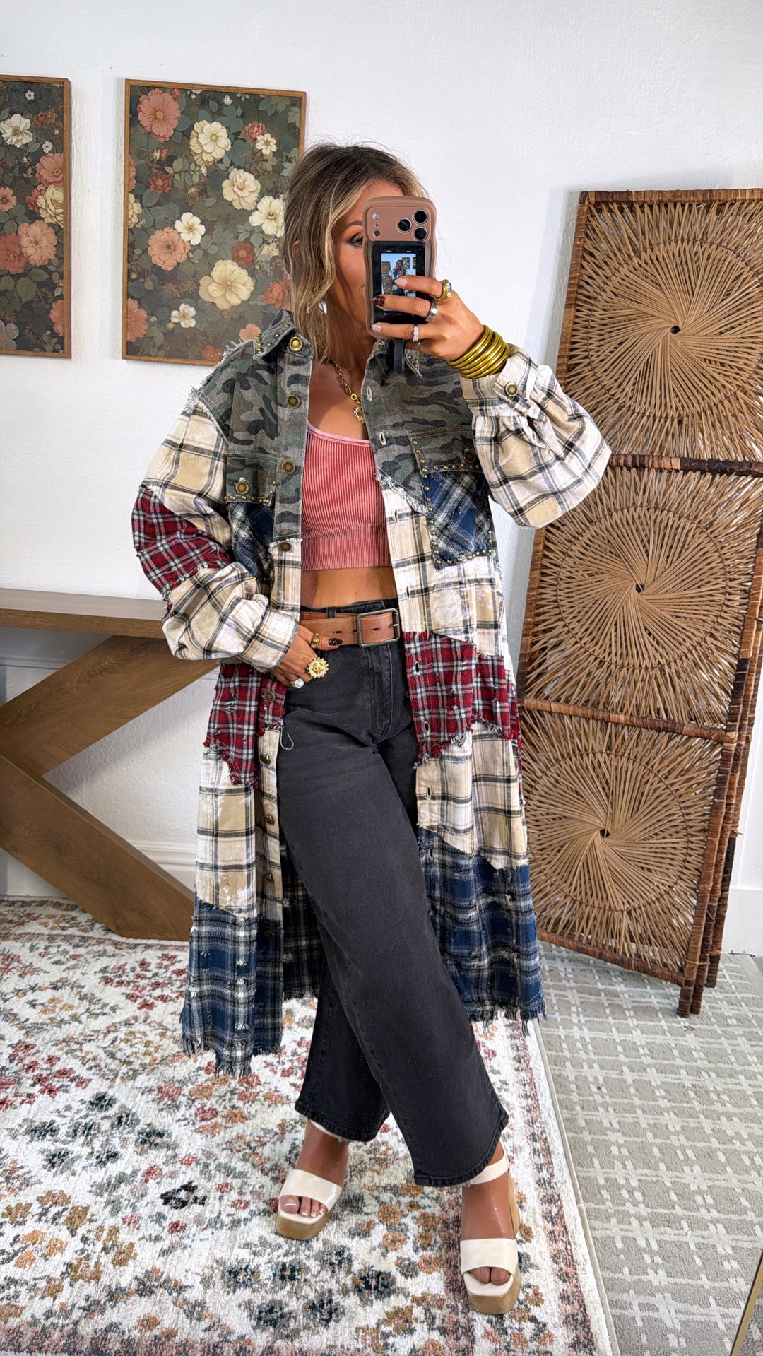 Hidden Aura Shirt Jacket, Camo Multi