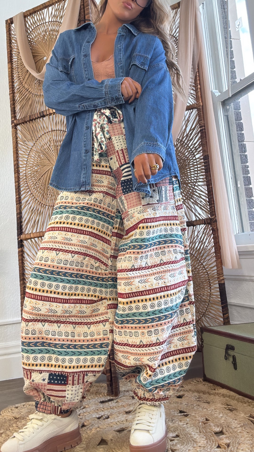 Americana Fields Jogger, Almond/Multi