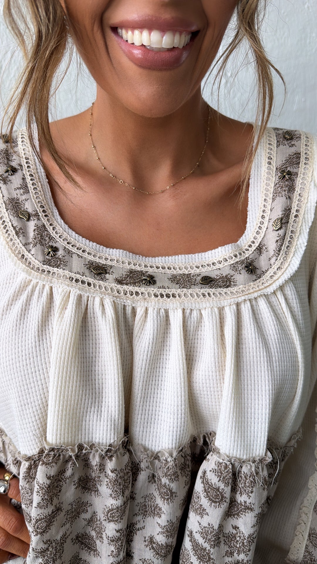 Mirella Blouse, Natural