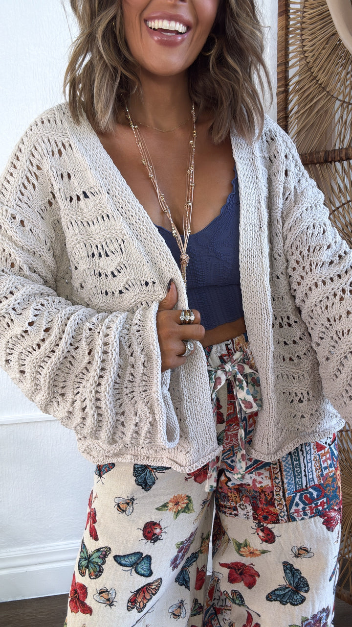 Annie Mae Knit Top, Almond