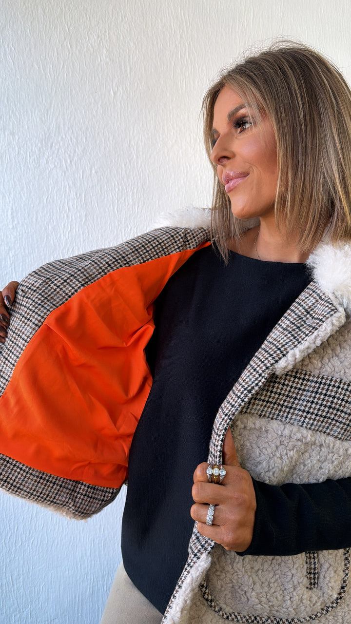 Mileigh Sherpa Vest, Tan